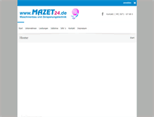 Tablet Screenshot of mazet24.de